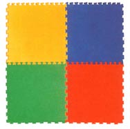 Soft Mat Multi Color 1/4'' Thickness 4 PCS